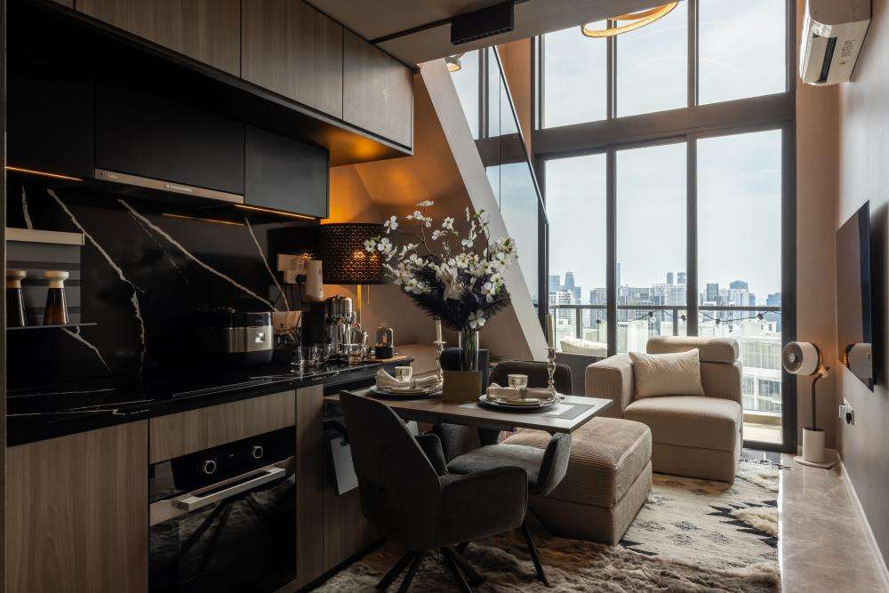 Condo Interior Design & Renovation Singapore 3 Renovated kitchen and living room at Irwell Hill Residences condo